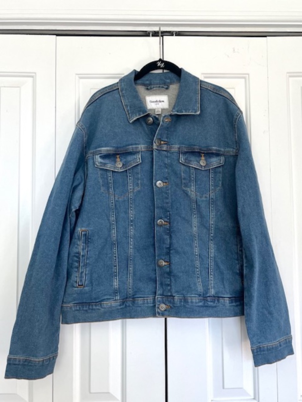 Men's Denim Jacket - Goodfellow & Co™ Mid Wash size L NWT - Picture 7 of 7